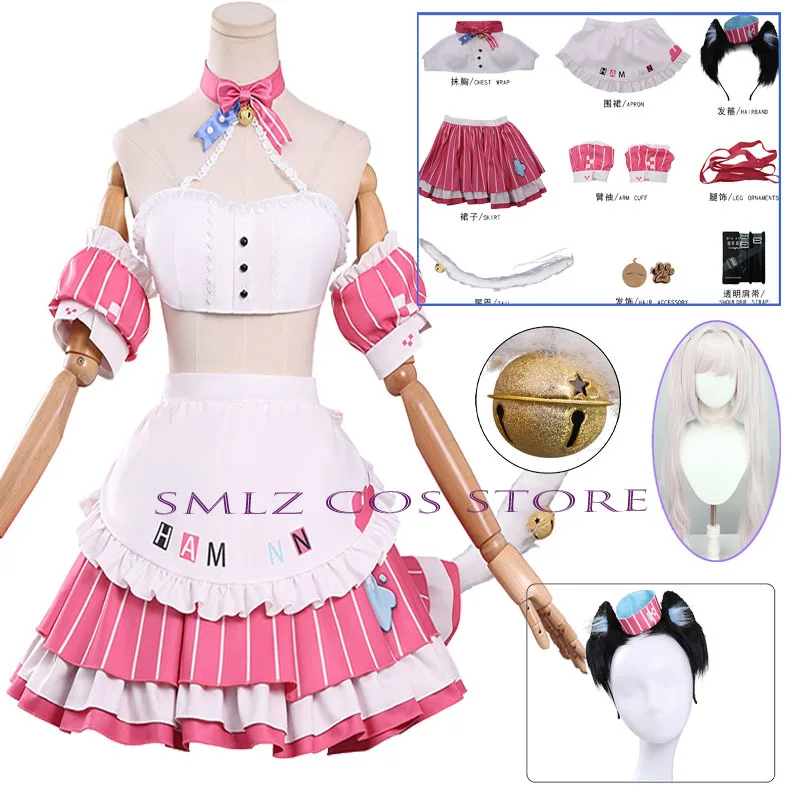 

Hamman's Sweet Magic Cosplay Game Blue Archive Azur Lane Cosplay Costume Woman Maid Suit Halloween Carnival Party Play Outfit