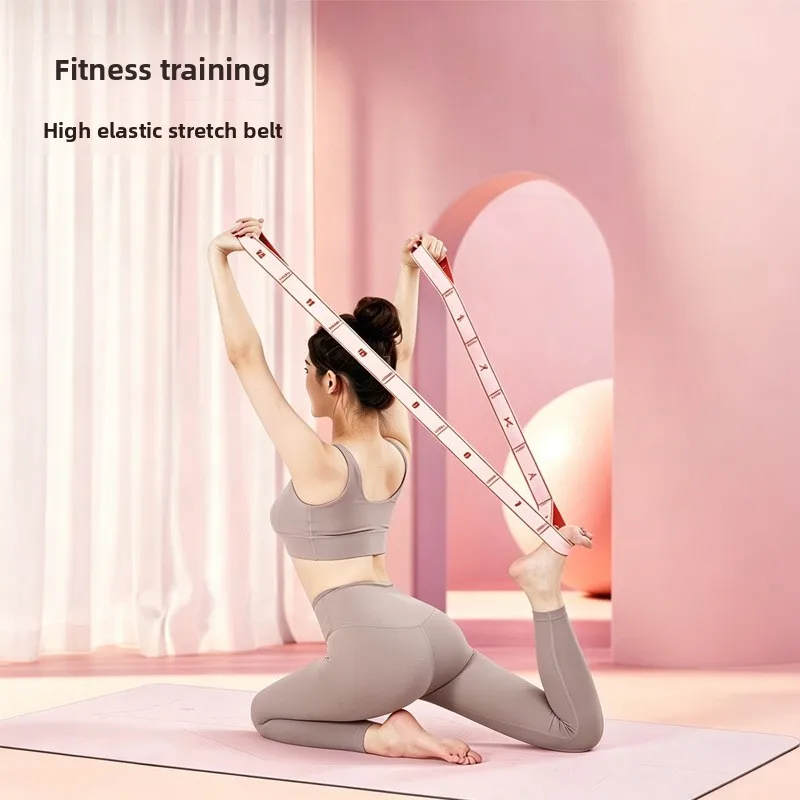 Yoga Stretch Strap Segmented Fitness Resistance Band For Leg Stretch Pilates Gym Home Exercise Physical Therapy