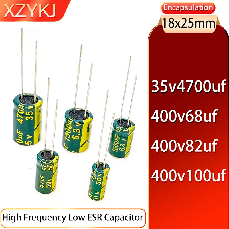 18x25 35v4700uf 400v68uf 400v82uf 400v100uf 2PCS High frequency low resistance capacitor