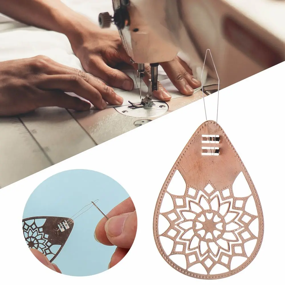 

1/3PCS Copper Easy Use Self Threading Wire Loop Needlework Sewing Threaders Simple Threader Needle Threader Sewing Needles