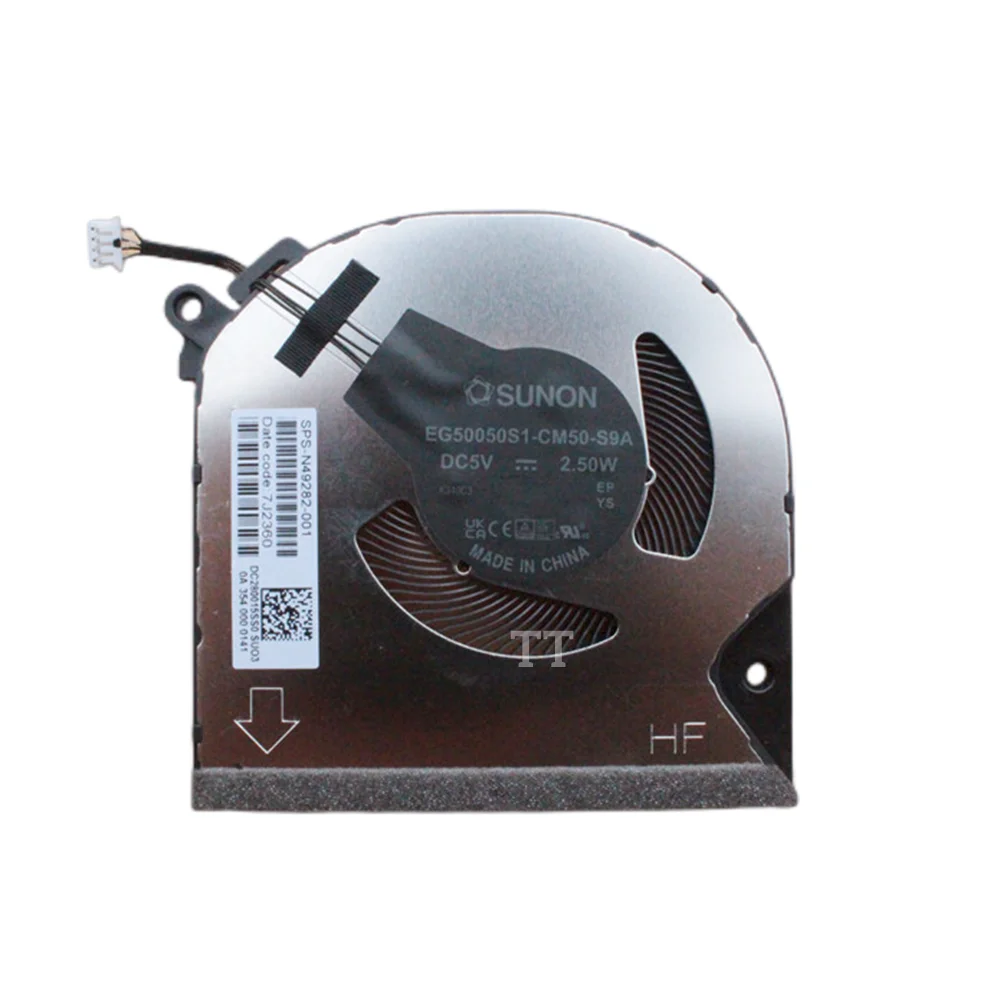 Imagem -03 - Laptop Cooling Fan Original Navio Rápido hp Eg50050s1-cm50-s9a N49282001 Novo Original tt