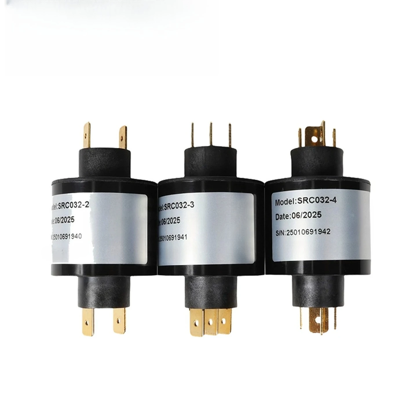 SRC032-2 SRC032-3 SRC032-4 32mm 4 Poles PIN Slip Ring Rotary Joint Electrical Rotating Connector Replace the Mercury Slip Ring