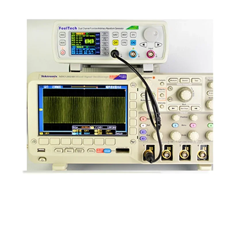 Imagem -06 - Programável Dual Channel Dds Função Arbitrária Waveform Signal Generator Fonte de Sinal de Pulso Medidor de Freqüência Fy6600