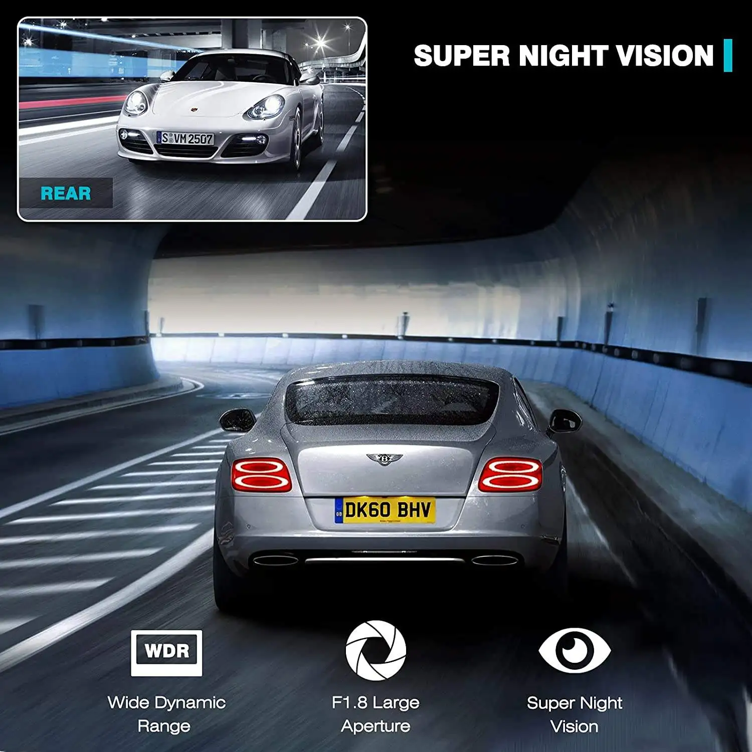 2.45 Inch Dual Lens Cam Black Box Full Wifi Small Video Recorder Car Dvr With G Sensor Gps Blackvue Dash Cam Hd Night Vision 4k