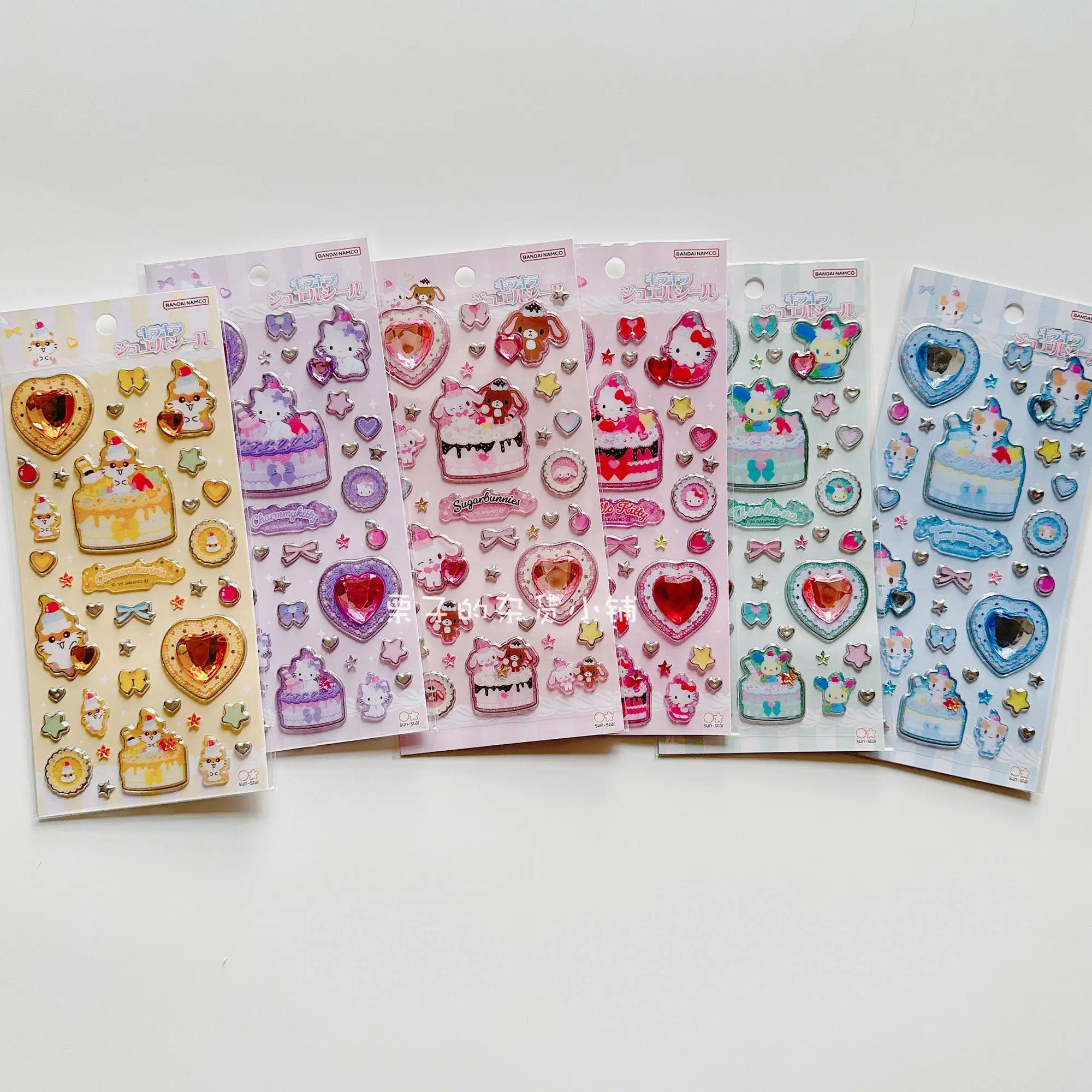 

Sanrio Y2K серии 3D рельефные наклейки мультфильм Sugarbunnies Usahana Hello Kitty студенческий творческий блокнот «сделай сам» украшение игрушка