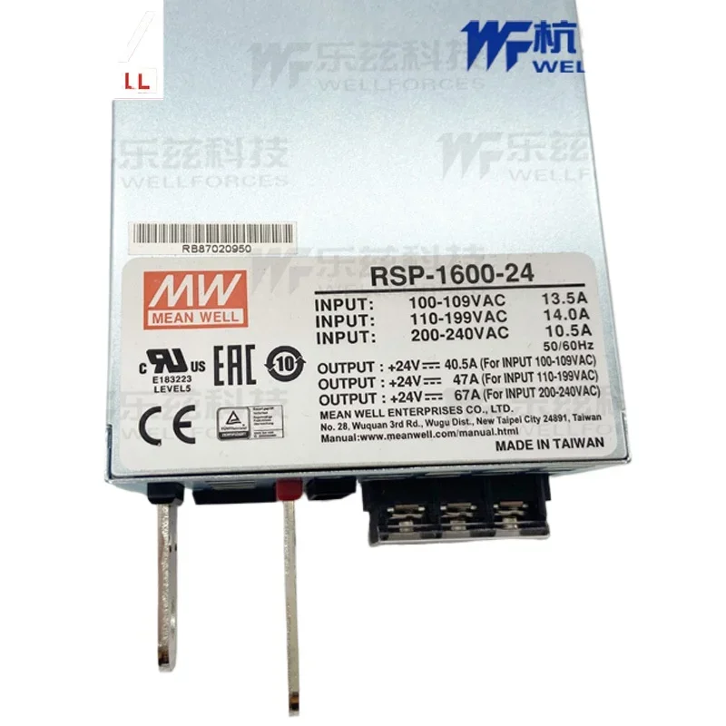 RSP-1600-24 1600W24V High-power Switching Power Supply 67A Adjustable Voltage Can Be Connected in Parallel