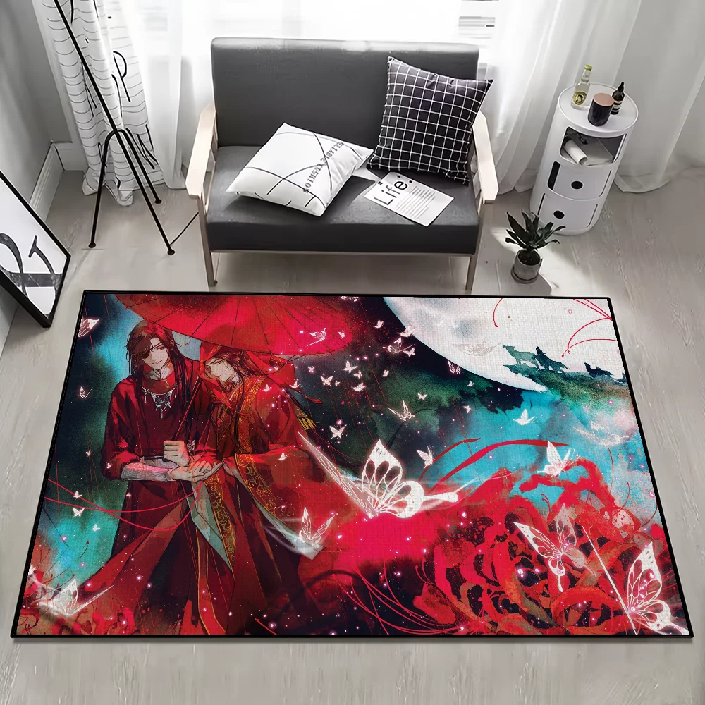 anime Door Mat Official Anti-Slip Heaven Kitchen Bedroom Handmade Tufted Rug Carpet Living Blessing Room Entrance Decoration