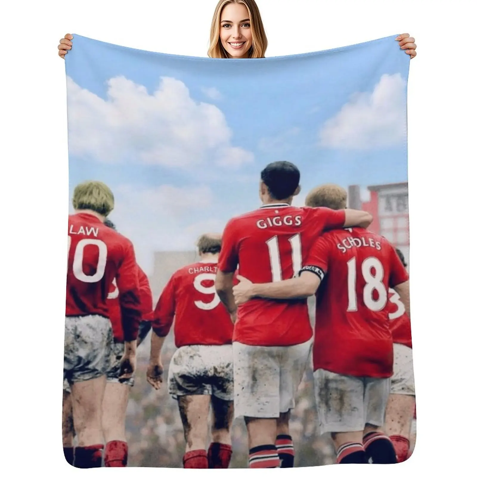 

United legends in colour Throw Blanket Air Conditioner Soft Blanket for Office Home