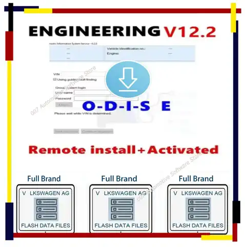 2025 Odis Engineering Flashdaten Ecu Firmware Flash Data Files V.w A.udi For S.eat For S.koda + Odis-e V12.2.0 Software