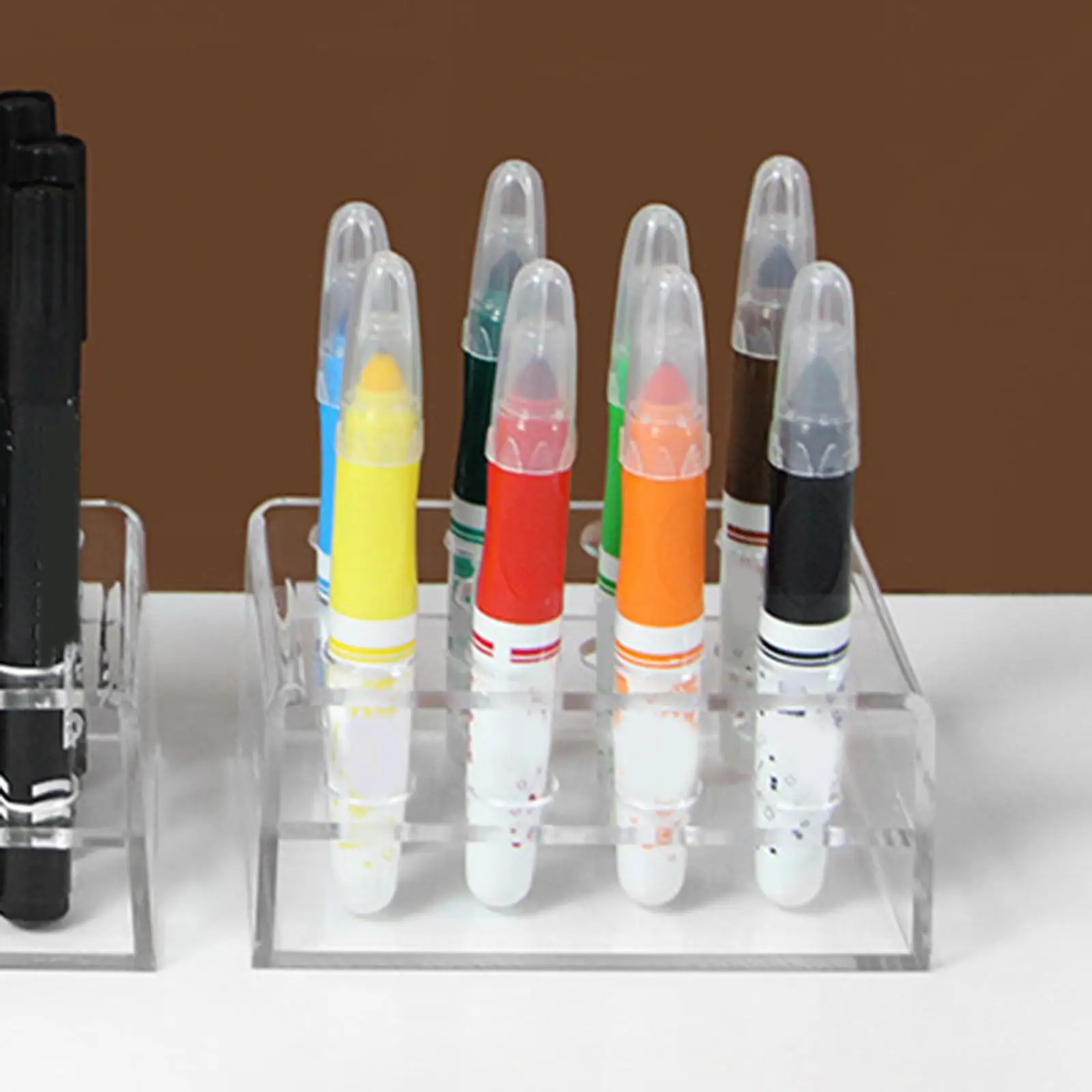 Acrylic Transparent Makeup Display Stand for Brushes Lip Liners Pencil Holder Cosmetic Storage Box Organizer