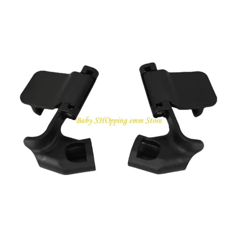 

23GD 1 Pair Detachable Baby Cart Guardrail Secure Mount Front Clasp Black