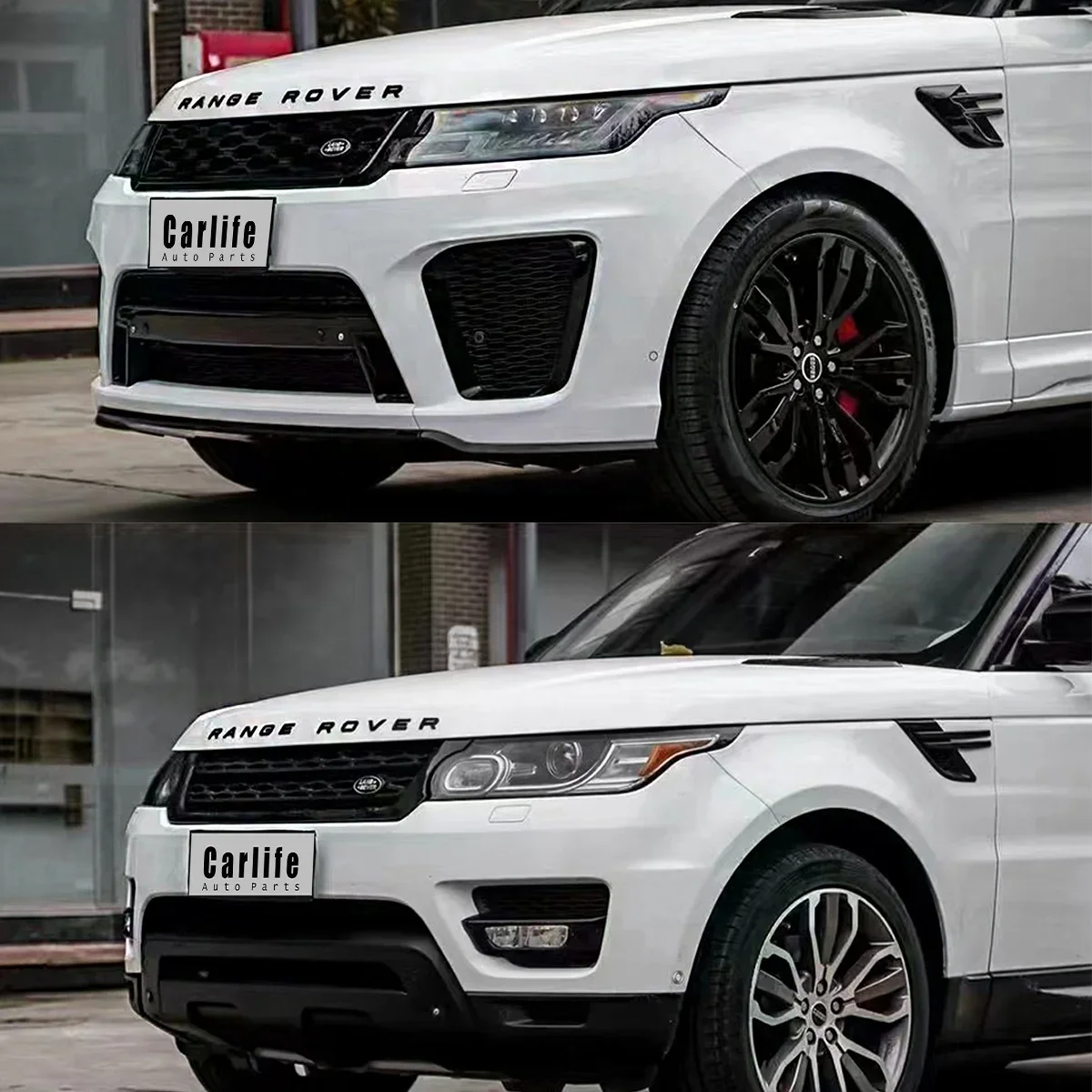 Range rover sport L494 2014-2017 year upgrade 2020 SVR model with bumpers grilles fenders for range rover sport 2014-2017 year