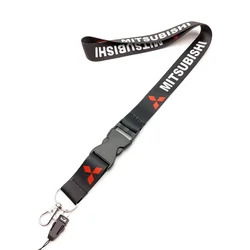 For Mitsubishi Ralliart Lancer Outlander 3 l200 EX10 ASX Lanyard Nylon Printing Car Logo Keychain Motorcycle Auto Fashion Gifts