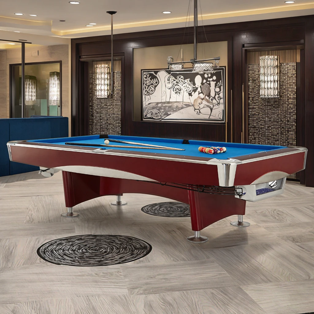 Customized High-End Luxury Modern Style Billiard Table Durable Solid Wood Auto-Return System High Quality for Pool