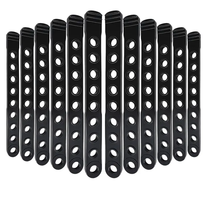 ABHS-12Pcs Bike Rack Stabilizer Straps, Replacement Rubber Strap Kit , Wheel Securing Straps For Bike Racks
