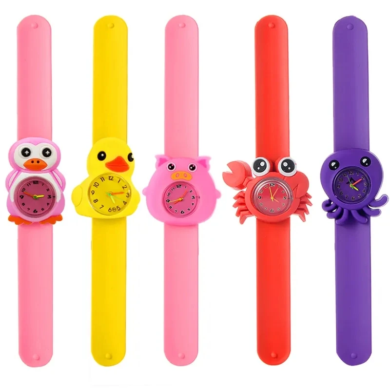 Cartoon Cat/Rabbit/Sheep Kids Wrist Watches Children Quartz Watch Clock Birthday Gift for Girl Boy Toy Bracelet