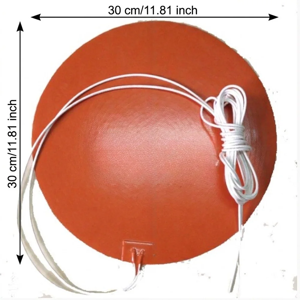 Waterproof Flexible Silicone Heater Pad 12V 5W Low Voltage Safe Heating Mat Easy Paste Installation For Instrument Component DIY
