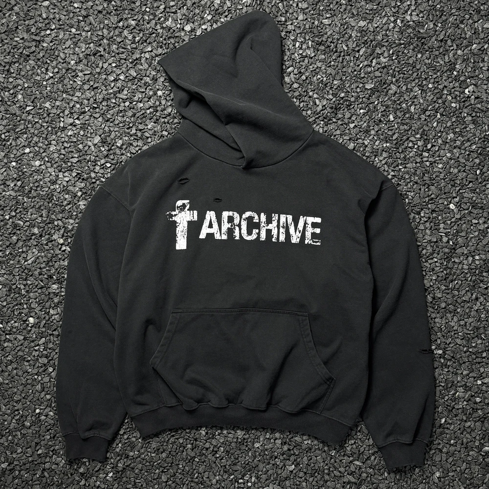 

Yao Fashion Luxury Brand Streetwear Loose Oversize Vintage Retro High Quality 1:1 Hooded Pullover HipHop Y2k Hoodies For Men