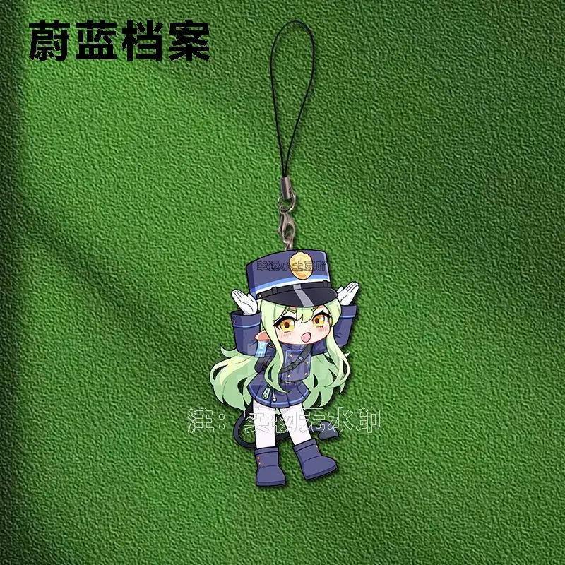الأزرق الأرشيف تاتشيبانا هيكاري آيفون/شاومي/هواوي قضية الهاتف المحمول المفاتيح مفتاح سلسلة غطاء شنق الاكريليك قلادة هدية عيد ميلاد