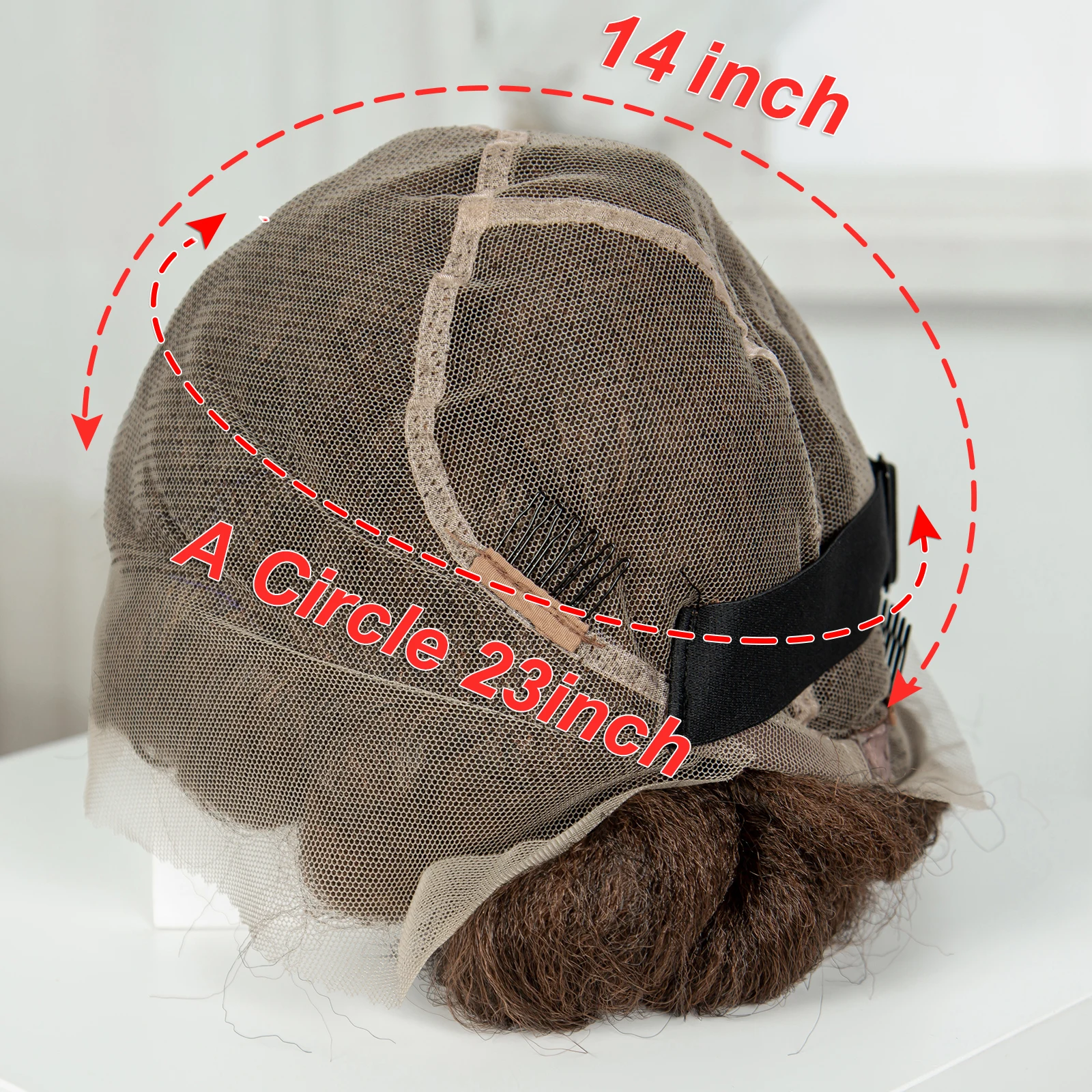 Bantu Braided Wigs Synthetic Transparent Full Lace Braided Lace Wigs Ginger Orange Color Short Cute Handmade Knotless Braids Wig