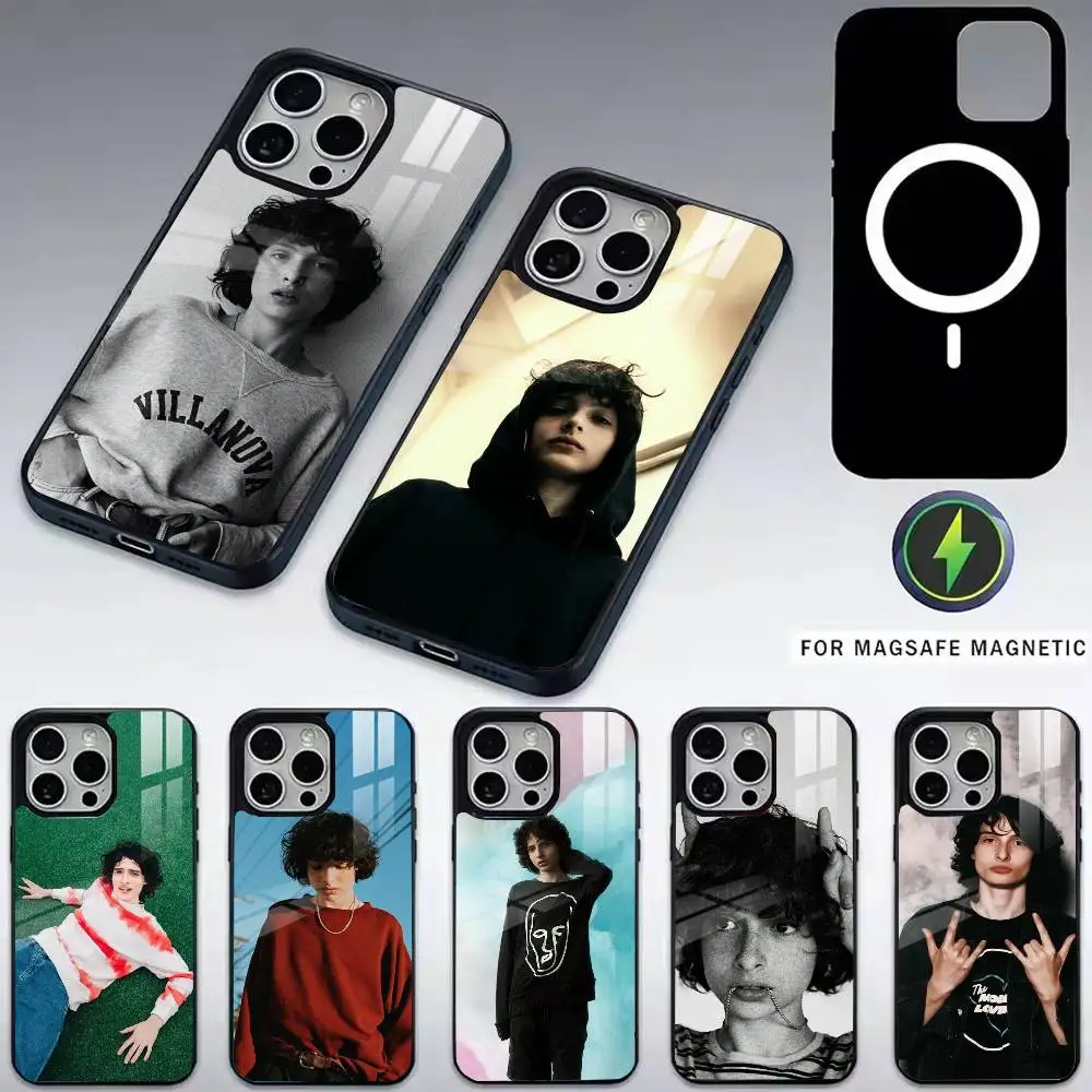 

Finn W-Wolfhard A-Actor Phone Case For iPhone17,16,15,14,13,12,11 Plus,Pro Magnetic with Magsafe Wireless Charging