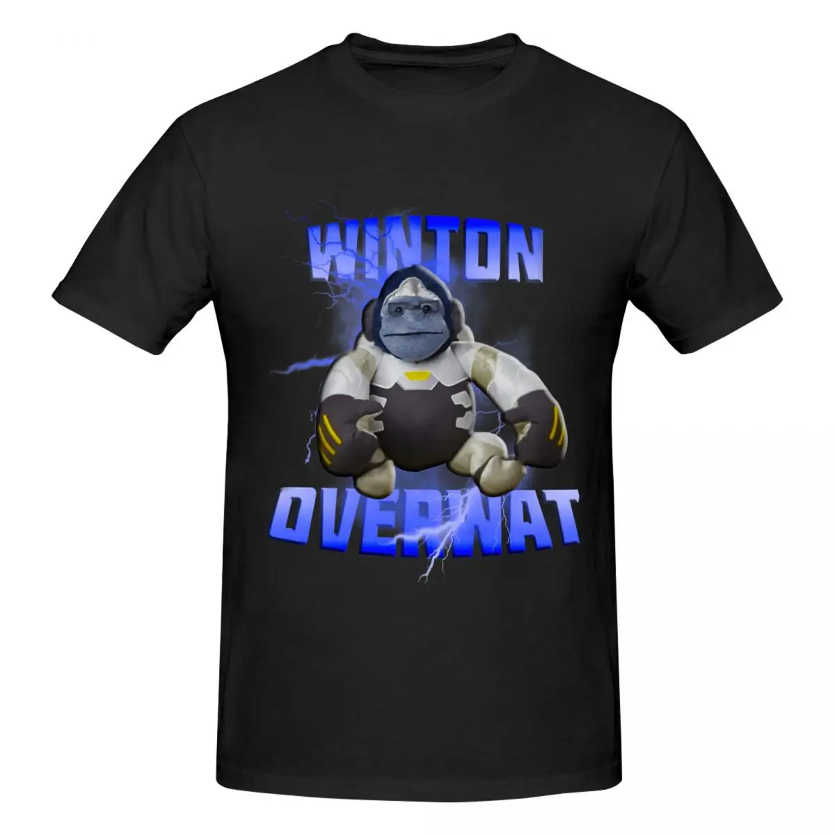 Winton Meme Winston Overwat Fans Gifts T Shirts Graphic Y2K Idea Quality Mens Women Tshirt Clothing