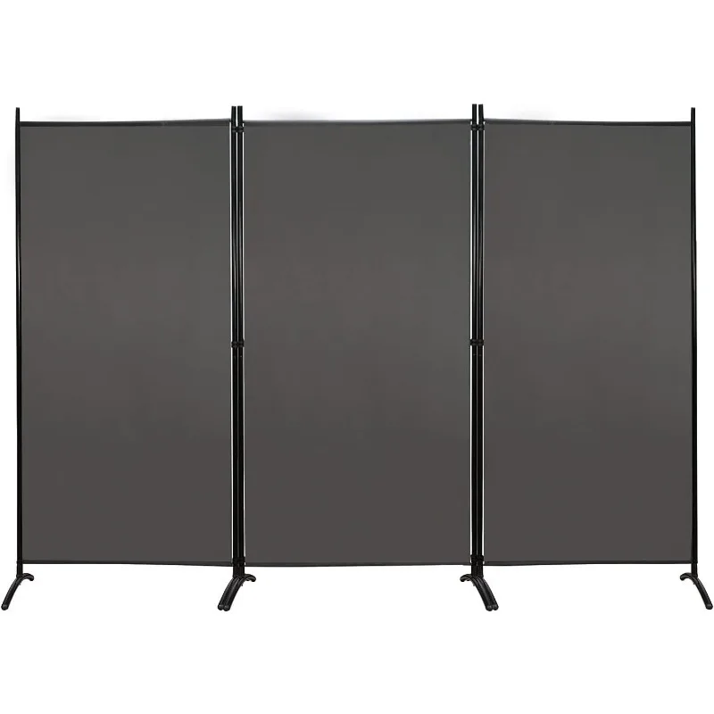 Partition Room Dividers 3 Panel Folding Privacy Screens 6 Ft Tall Portable Office Walls Dividers for Room Separator 102