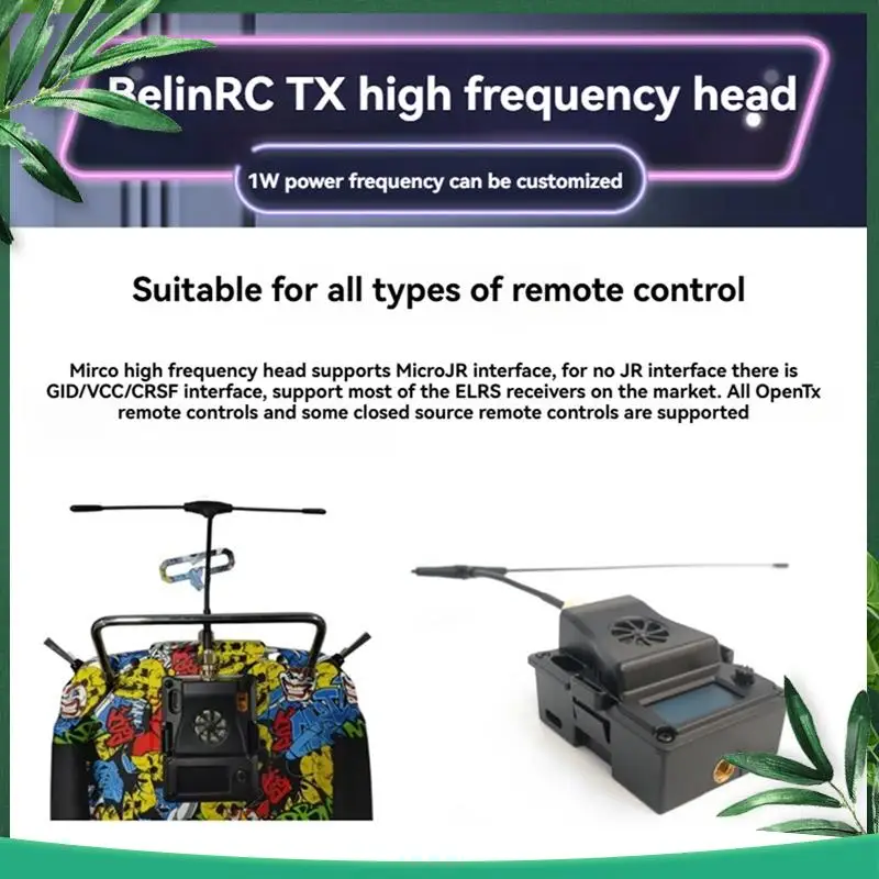 

(NEW) FPV Traversing Machine Tuner TX30 T Antenna FPV ELRS Module For Open Tx Remote Controllers For Most ELRS Receivers