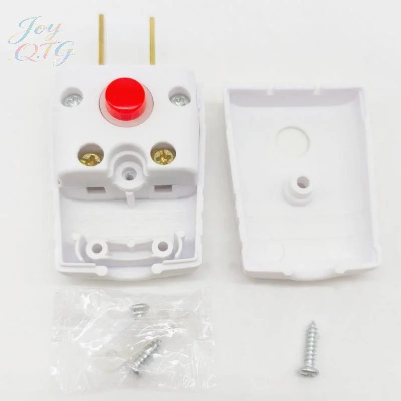 New Sale 2 Pin Rewirable Power Plug With On Off Button Switch Flame Resistant Detachable Electrical Plug For Home Wiring Use