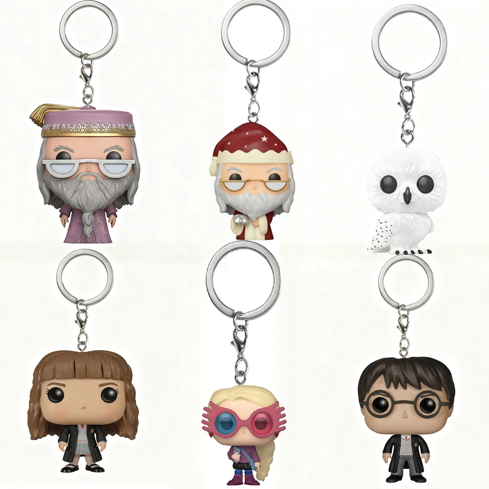 Nuevos Muñecos de Vinilo de Hermione Granger, Harry Ron Weasley, Fawkes, Severus Snape, Luna Lovegood y Dementor, Llaveros, Juguetes Coleccionables