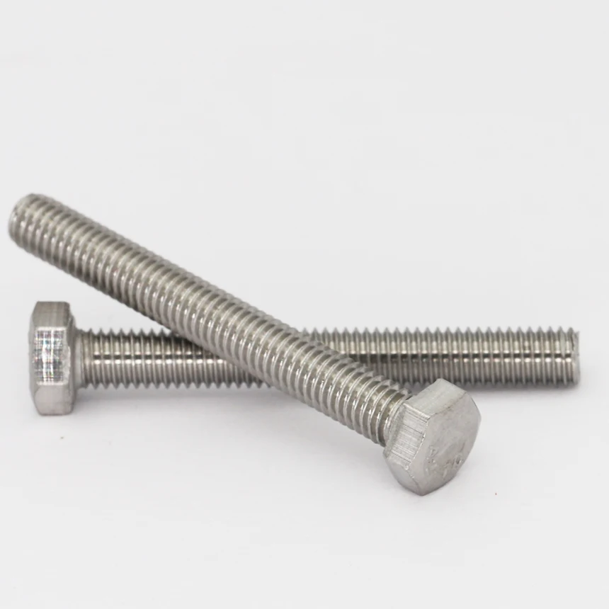 M6 M8 M10*8/16/25/55/60/70/80/90/100/110-150 316 Stainless Steel Thread DIN933 External Outside Hex Hexagon Head CAP Screw Bolt