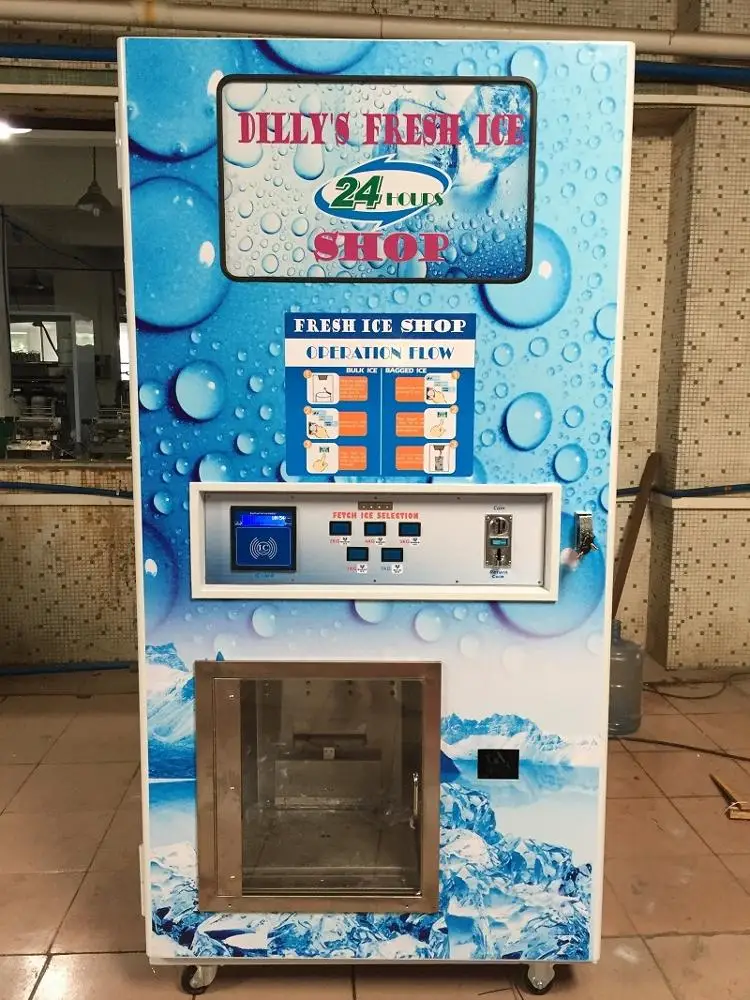 OEM Automatic Self Services Ice Cube Vending Machine Commercial Ice Vendor with Payment System