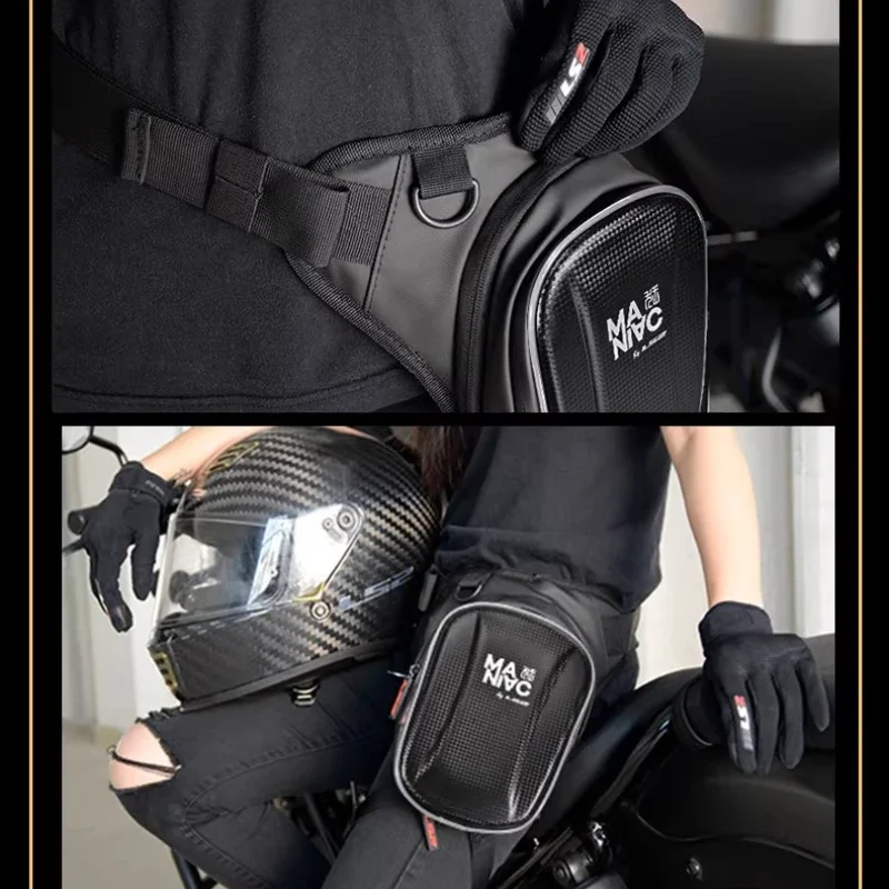 Ls2 motocicleta perna saco de alta capacidade coxa cinto hip bum à prova dwaterproof água moto equitação cintura saco viagem ao ar livre fanny pacote