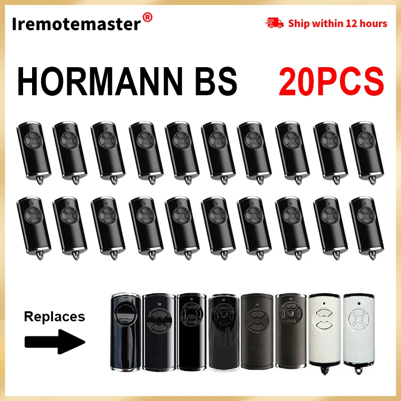 

For HORMANN BS 868MHz HSE4 HSE1 HSE2 HS1 HS4 HS5 HSS4 HSP4 HSD2 Garage Remote Control Gate 868.3MHz Garage Door Opener Commands