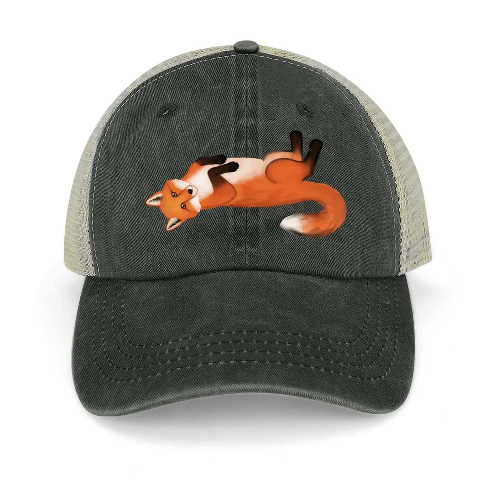 

Little Foxes in a Fantasy Forest on Cream Baseball Cap Custom Cap party Hat Mountaineering Big Size Hat Men's Women's
