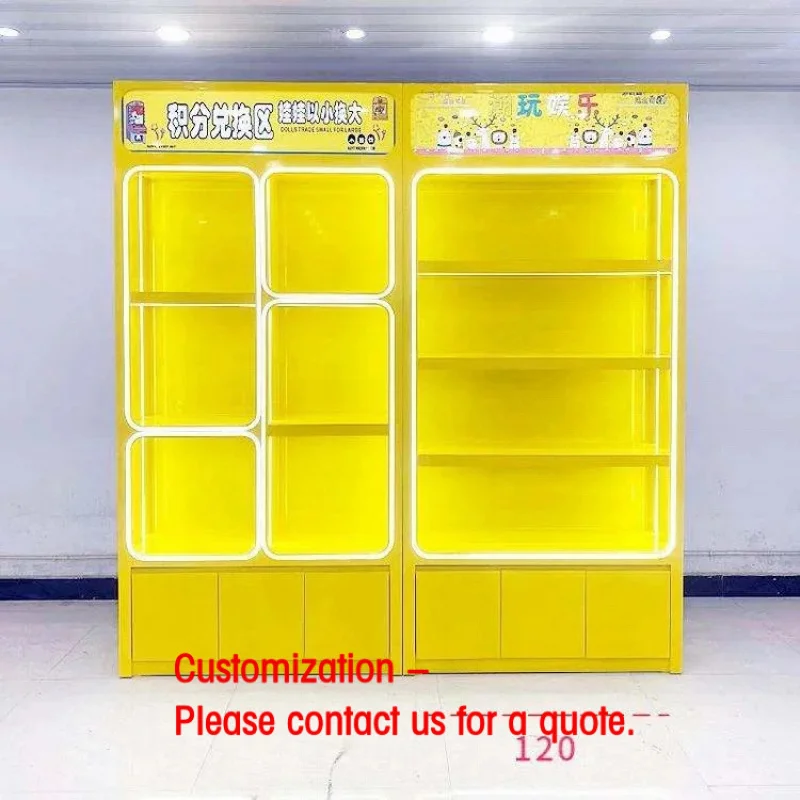 custom.Modern Eco-Friendly Foldable Wire Shelving Wall Racks Toy Display Retail Shop & Supermarket Storage Furniture Stand