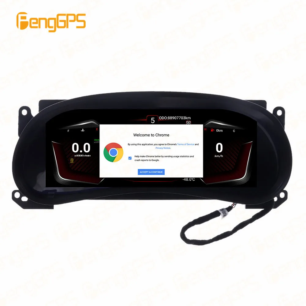 For Jeep Wrangler 3 JK 2010 - 2018 Car LCD Dashboard Player Digital Cluster Instrument Panel Multifunctional Speedometer Head