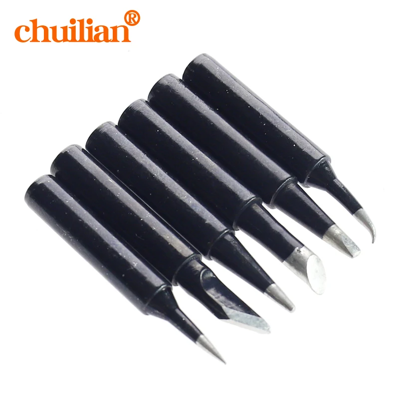 

6Pcs/Lot Lead-free 900M-T-K I B Screwdriver Soldering Iron Tips Set For Hakko 936/937/928 Station Welding Head Rework Tool Kits