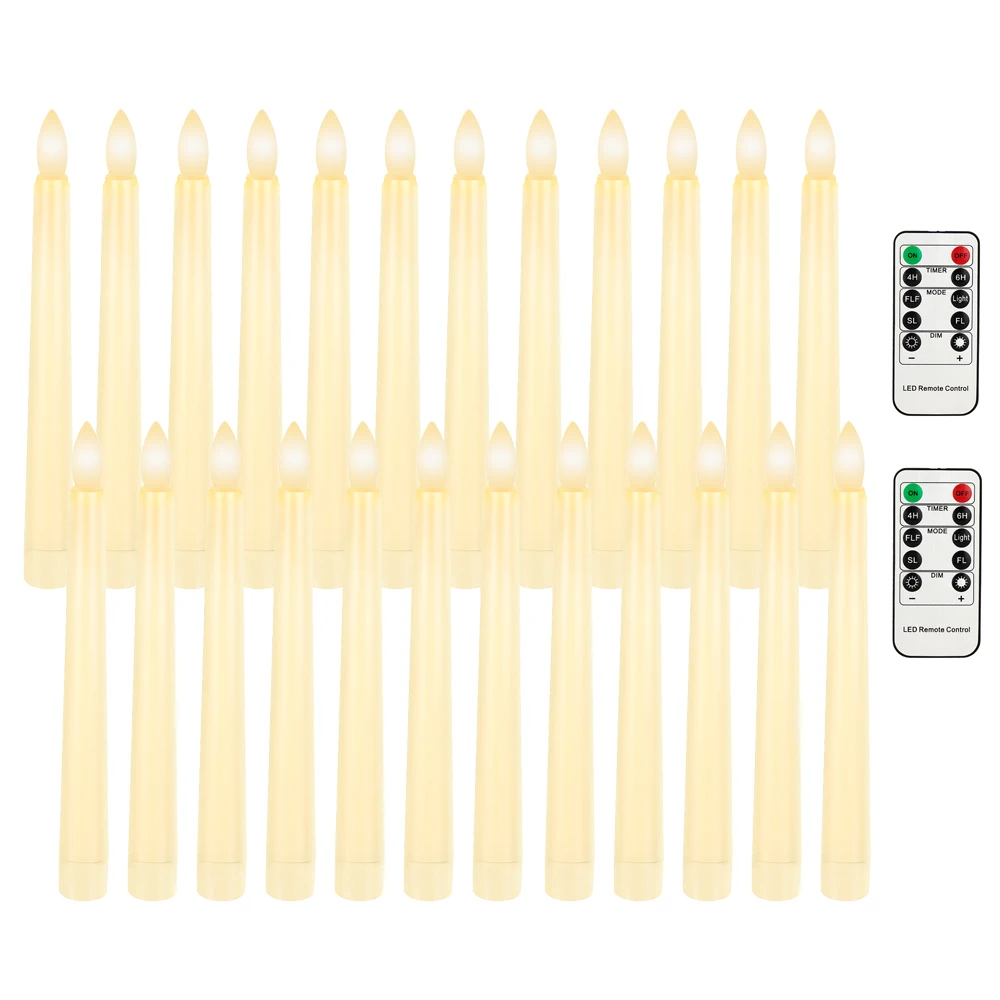 LED Taper Candle Flameless Electronic Candles Led Light Long Candle Light for Party Wedding Home Decor Christmas Candle Lamp
