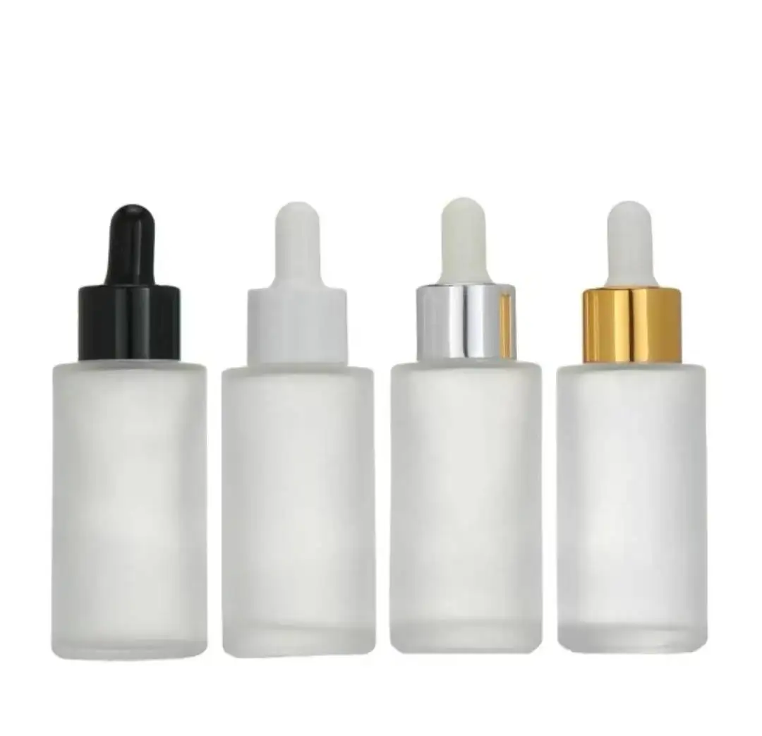 

Wholesale Round Glass Essential Oil Dropper Bottles With Glass Pipette Empty Refillable Perfume Glass Bottles for Traveling