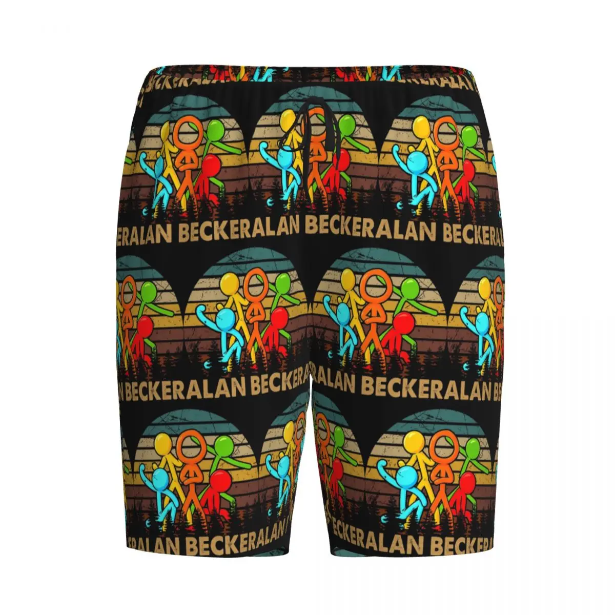 

Мужские пижамные шорты Custom Retro Love Animatiors Alan Design Becker, брюки для сна, домашняя одежда, нижняя часть комплекта для отдыха