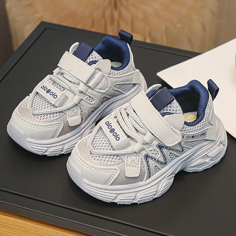 

PU Leather Sport Shoes For Children Trend Fashion Kid's Sneakers Anti-slippery Breathable Boy's Girl's Running Shoes Casual Shoe