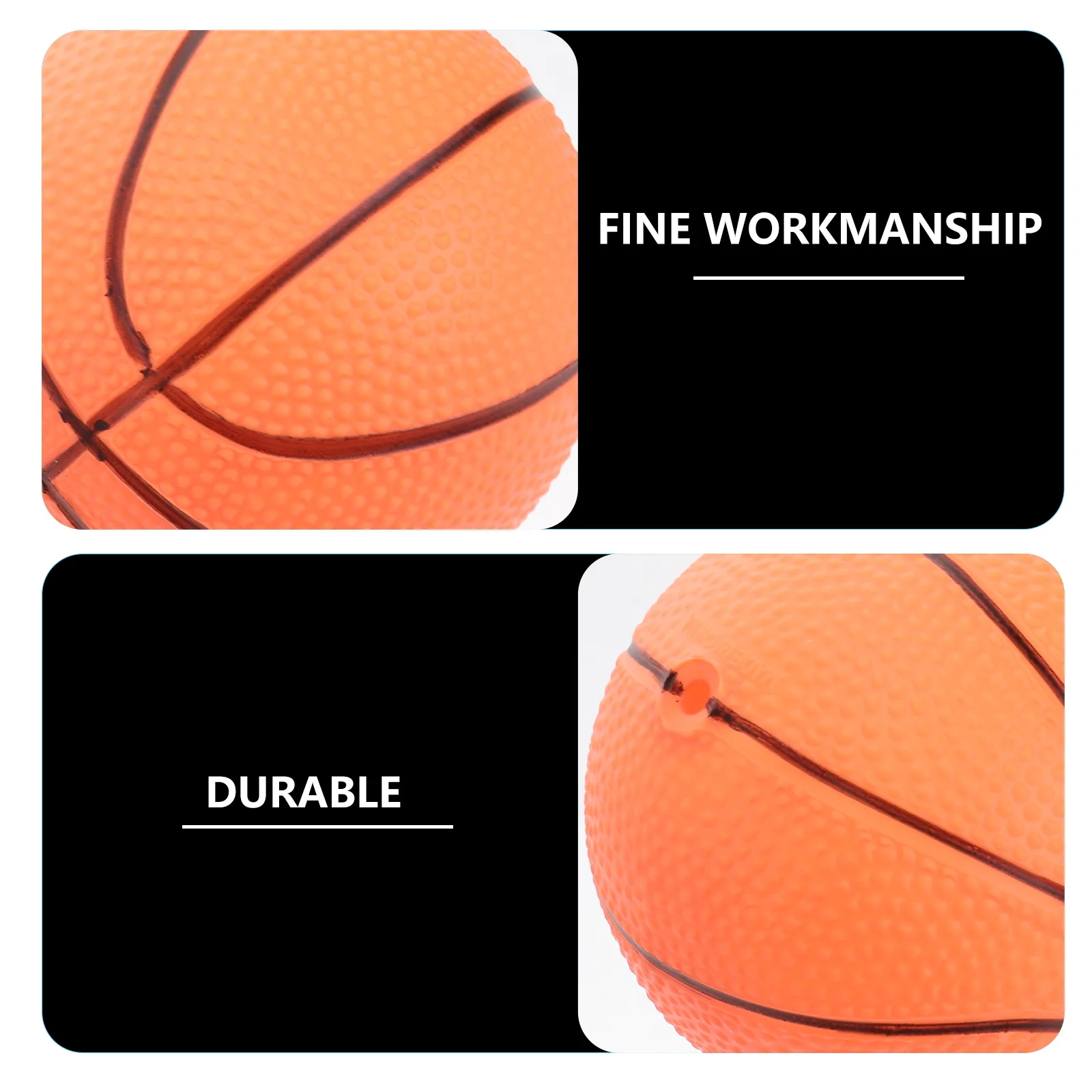 

4Pcs Thick Pimpled ABS Inflatable Basketball Set Mini Bouncy Sports With Pump For Kids Outdoor Indoor Play Toy
