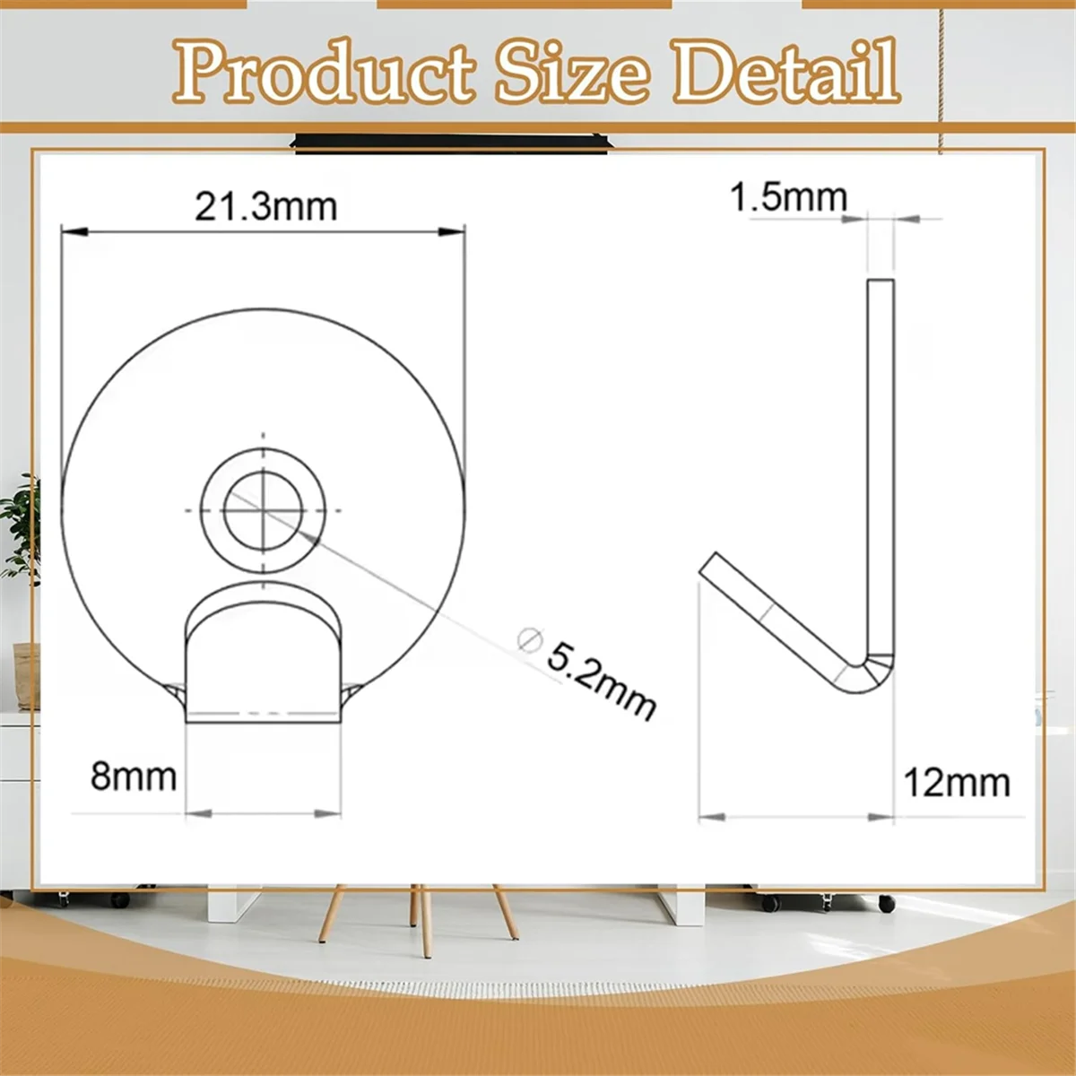 ELBA_30 Lb Utility Hanger Wall Hook Utility Zinc Plated Keyhole 40Pack
