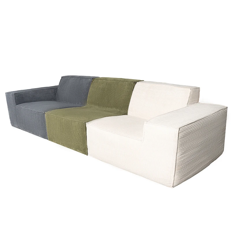 Cube Modular Sofa 3 Seater GRAY GREEN WHITE Compressed Sofa Set Furniture Living Room Foam Sofa