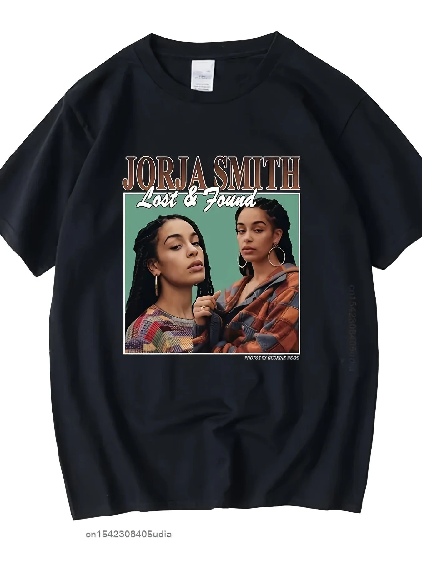 Men's Jorja Smith Singer Iconic Signature T-Shirt - 100% Cotton Soft Round Neck Tee with Jorja Smith Music Print, Machine Washable Casual Streetwear Gift Suitable for Fans