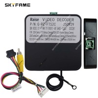 SKYFAME Car LVDS To CVBS AHD Adapter Decoder Video Box For Toyota Camry Prado RAV4 Tundra Sienna Tacoma Hilux 4Runner