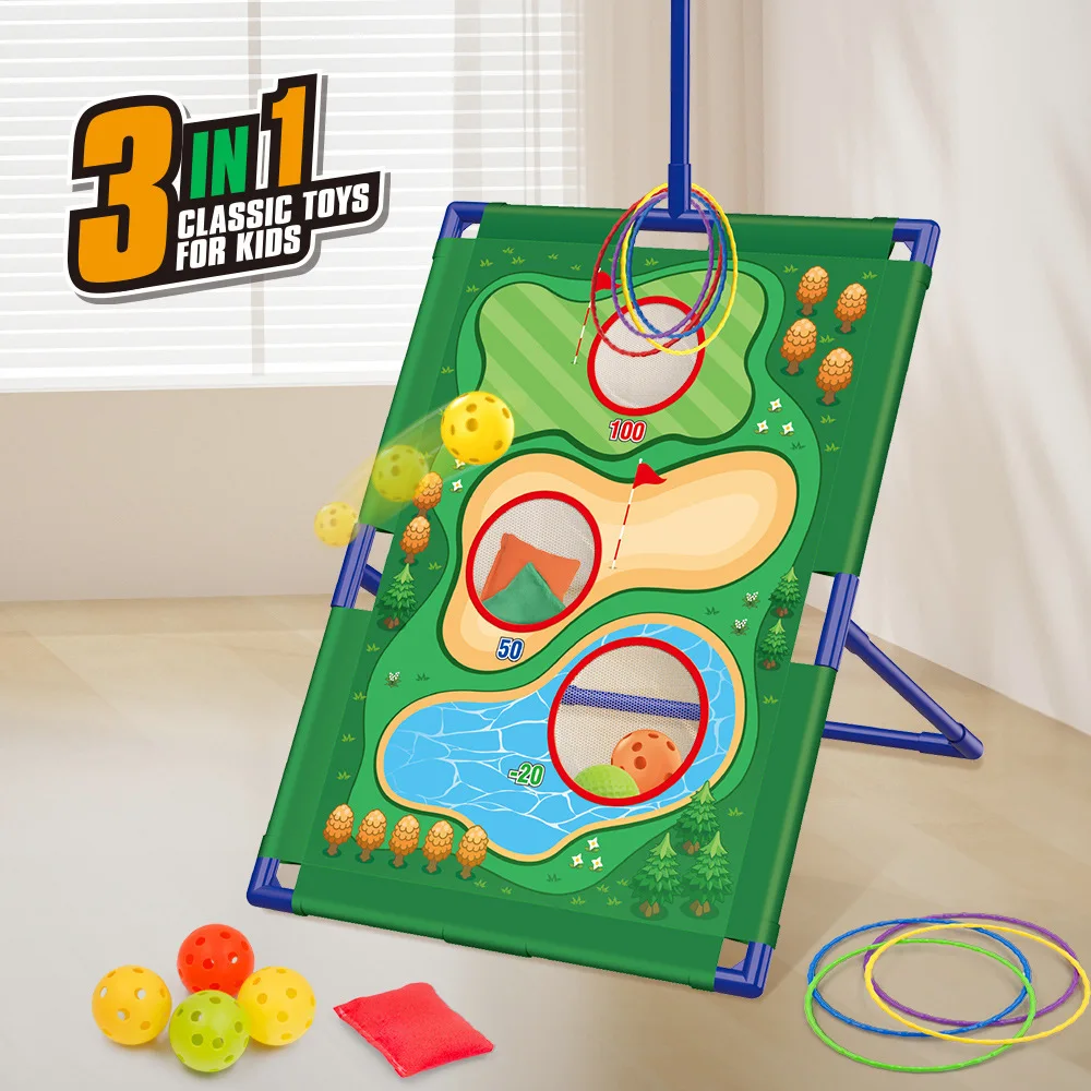 Ensemble de jouets de sport d'extérieur 3 en 1 pour enfants, balle collante et jeu de fléchettes souples, cadeau d'halloween