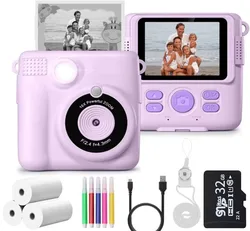 Mini Instant Print Camera for Kids Polaroid Style Thermal Photo Printer Instant Photo Camera Gifts for Children