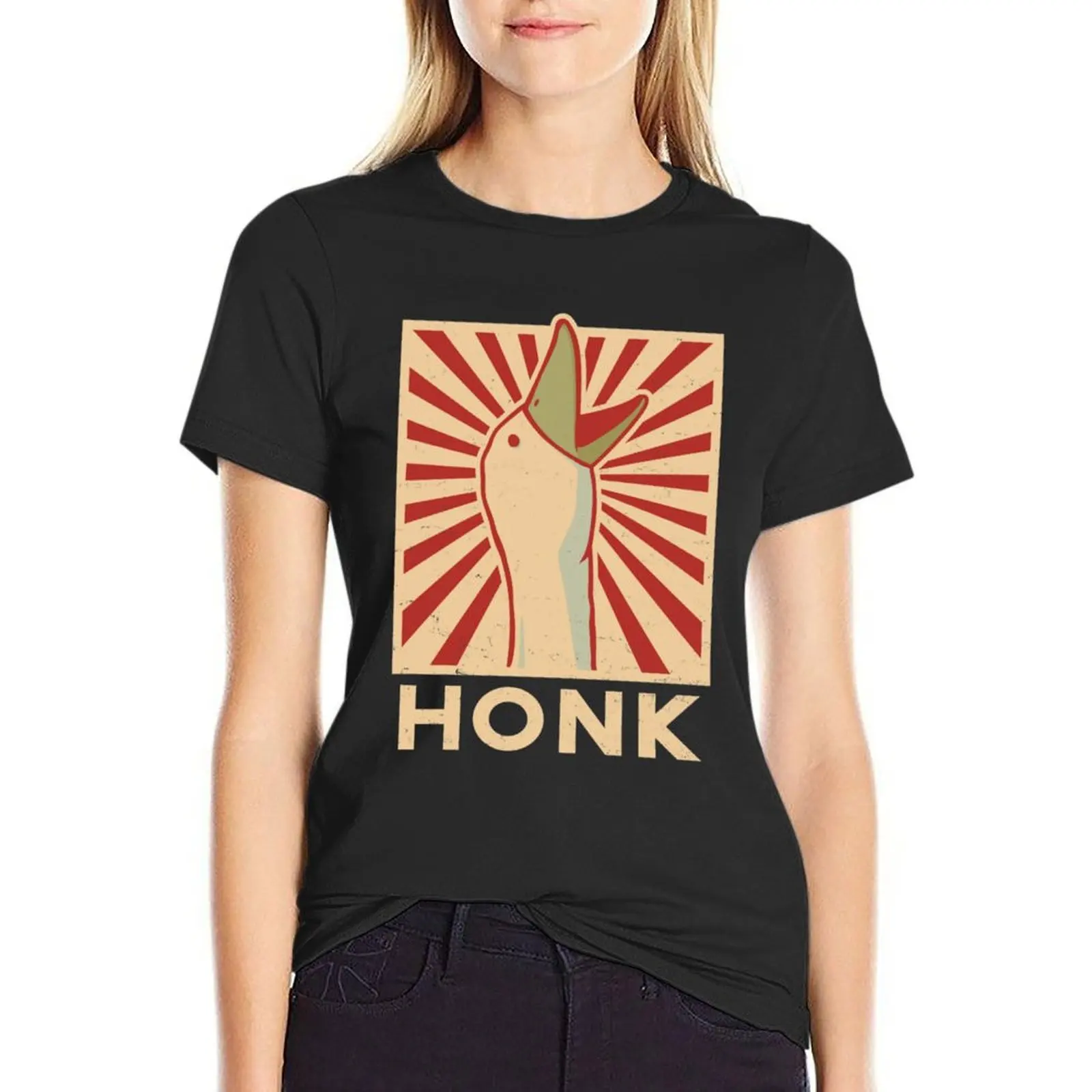 HONK T-Shirt vintage clothes blanks sports fans heavyweights Women t-shirts